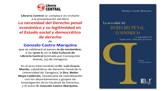 La necesidad del derecho penal económico, de Gonzalo Castro Marquina